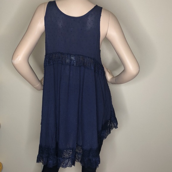 Navy Detailed boho tunic top - Picture 11 of 13